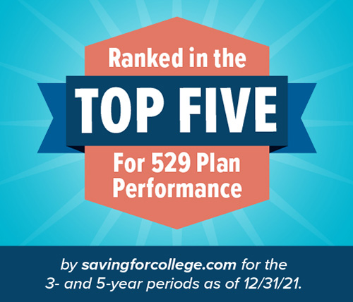 TOP 5 RATING BY SAVINGFORCOLLEGE.COM - Image